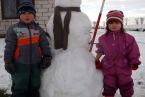 Oskar, Bałwan i Maja;)