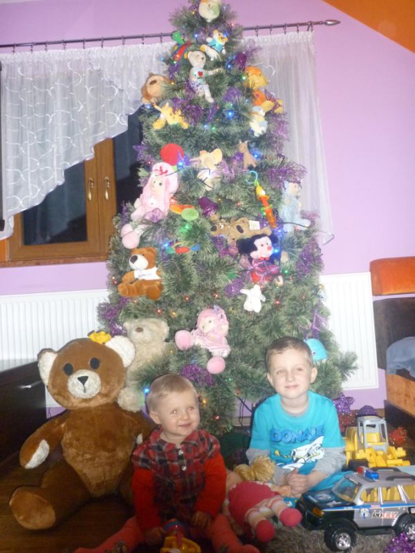 dziecięca choinka Patrycji i Kamilka