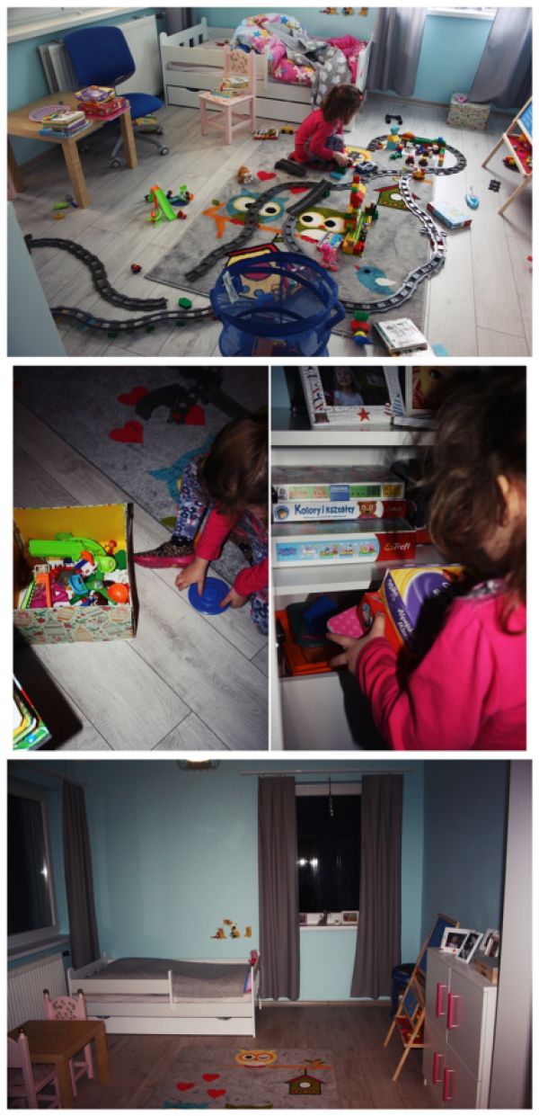 Postanowieniem noworocznym mojej córki jest sprzątanie pokoju przed snem, aby nie mieć koszmarów